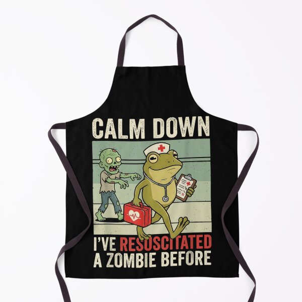 Item preview, Calm Down Ive Resuscitated A Zombie Before Funny Nurse Halloween Humor designed and sold by WilliaMaler.