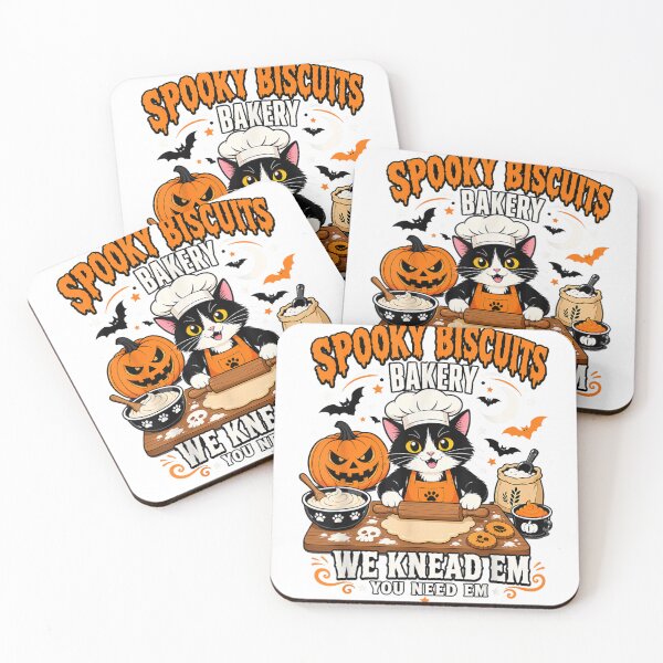 Item preview, Spooky Biscuits Bakery Cat Baking Halloween Cookies With Pumpkin Magic designed and sold by WilliaMaler.