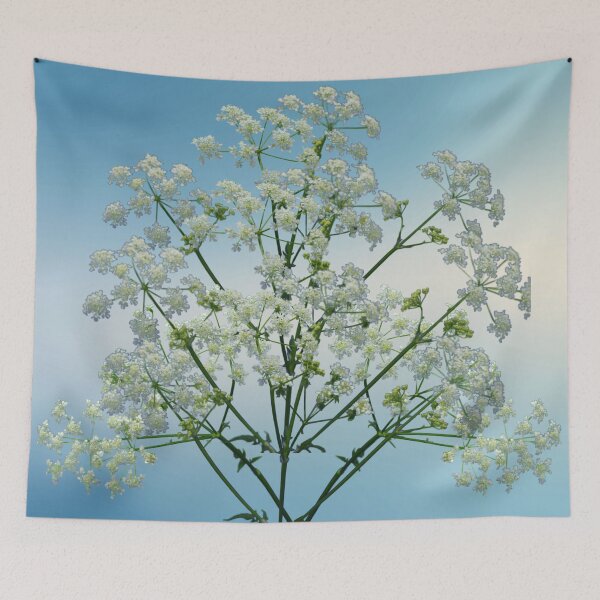 Item preview, Minimalist White Flower Macro Photography Collage designed and sold by JurateArt-DK.