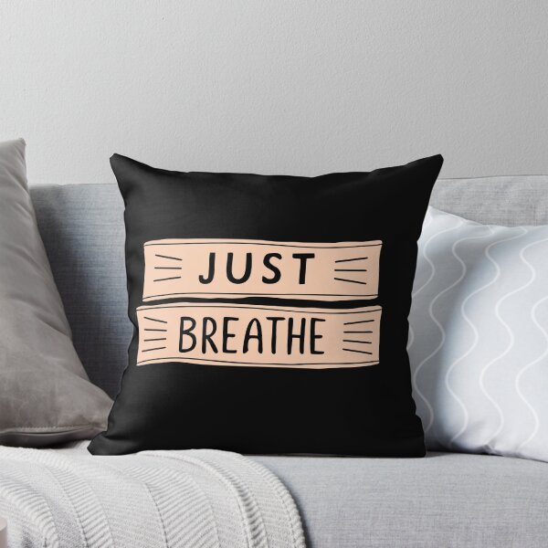 Item preview, Just Breathe Typography T-Shirt | Minimal Mindfulness & Wellness Design designed and sold by happyrays.