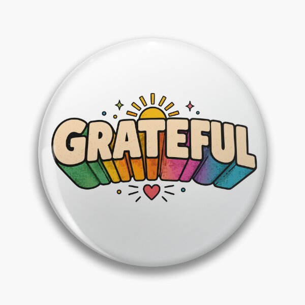 Item preview, Grateful Graphic Typography Tee | Bold Graphic Lettering Tee in White designed and sold by happyrays.