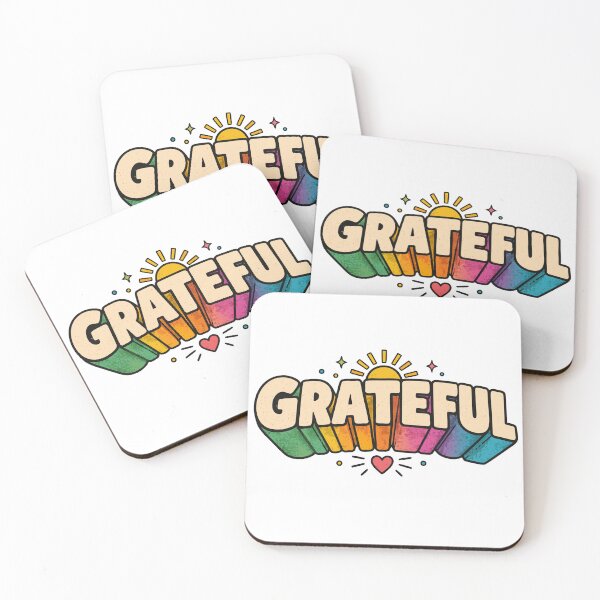 Item preview, Grateful Graphic Typography Tee | Bold Graphic Lettering Tee in White designed and sold by happyrays.