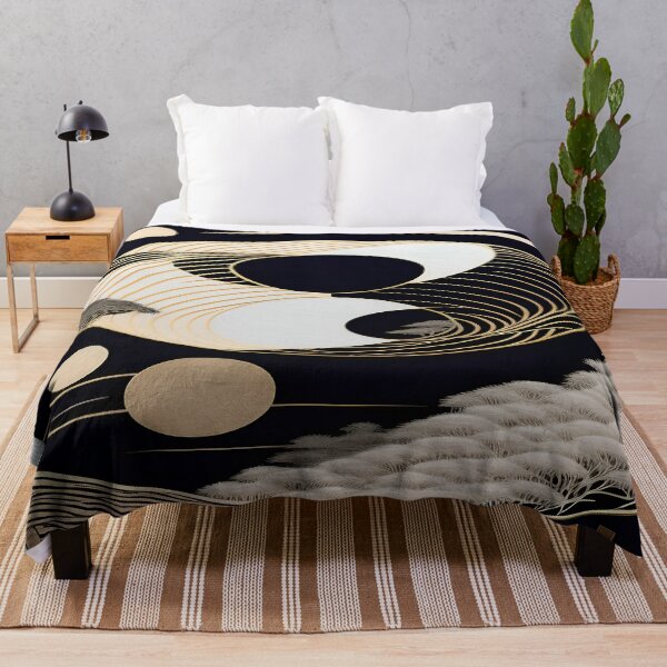 Item preview, Luxury Yin-Yang Wall Art Poster - Elegant Gold Wave Design for Balance & Harmony designed and sold by Resilient Art Gallery.