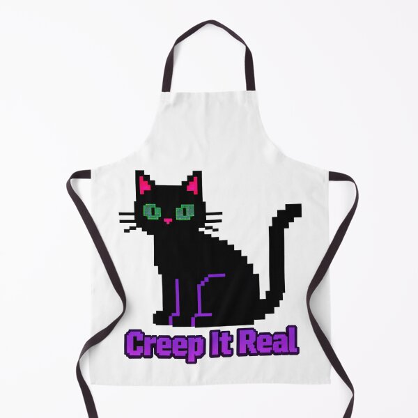 Item preview, Pixel Art Black Cat Creep It Real 8-Bit Gamer Halloween Graphic designed and sold by BKSARYLIFE.