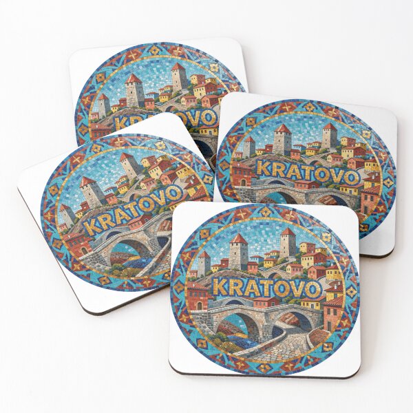 Item preview, Kratovo Medieval Bridges Mosaic Travel Sticker Summer Souvenir designed and sold by Imaginarium of Chaos falcon88 .