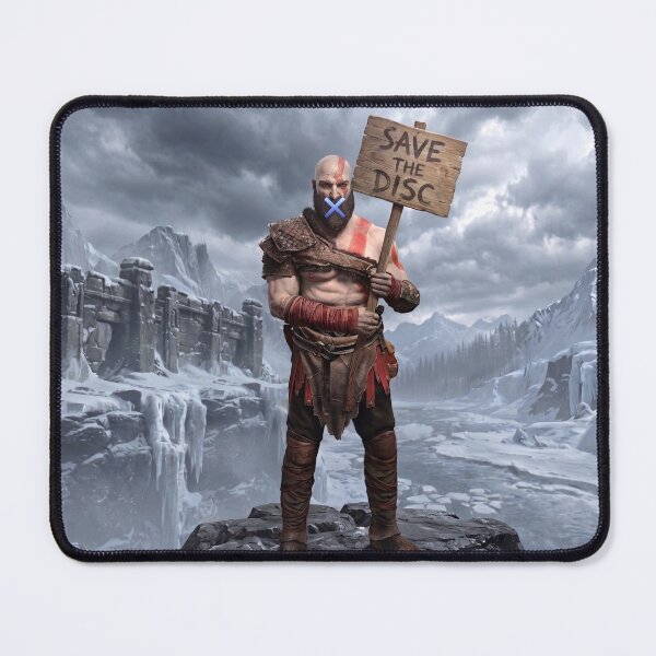 Item preview, Kratos from God Of War - "Save The Disc" designed and sold by n-i-t-s.