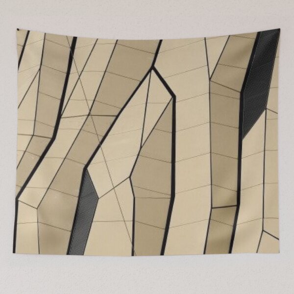 Item preview, Modern Beige Geometric Architecture Polygonal Abstract Pattern designed and sold by LYAN-STORE.