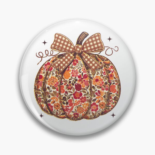 Item preview, Floral Fall Pumpkin designed and sold by CharmiA Fox.
