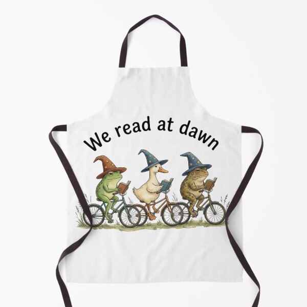 Item preview, We Read At Dawn Cute Cottagecore Wizard Frogs And Duck Reading Book designed and sold by raedattia.