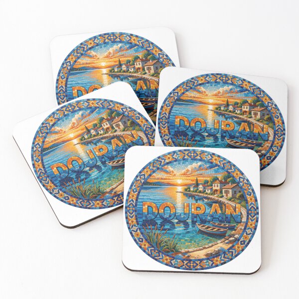 Item preview, Dojran Lakeside Mosaic Travel Sticker Summer Souvenir designed and sold by Imaginarium of Chaos falcon88 .