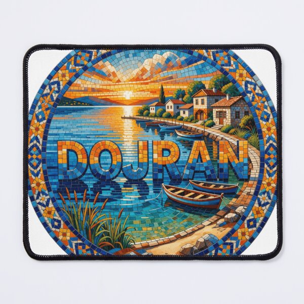 Item preview, Dojran Lakeside Mosaic Travel Sticker Summer Souvenir designed and sold by Imaginarium of Chaos falcon88 .