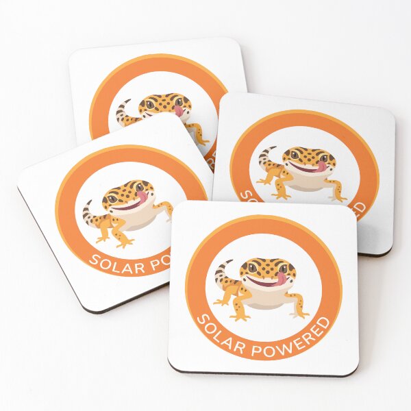 Item preview, Solar Powered Leopard Gecko Minimalist Reptile Art designed and sold by Arc2020.
