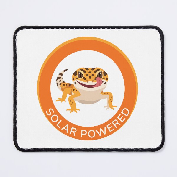 Item preview, Solar Powered Leopard Gecko Minimalist Reptile Art designed and sold by Arc2020.