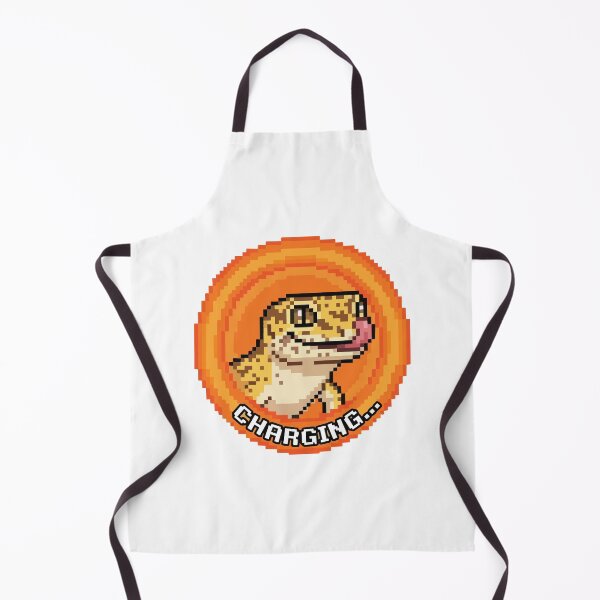 Item preview, Charging Leopard Gecko Pixel Art Retro Gamer designed and sold by Arc2020.