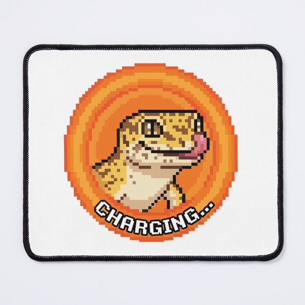 Item preview, Charging Leopard Gecko Pixel Art Retro Gamer designed and sold by Arc2020.