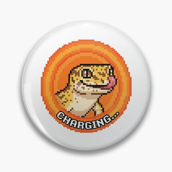 Item preview, Charging Leopard Gecko Pixel Art Retro Gamer designed and sold by Arc2020.