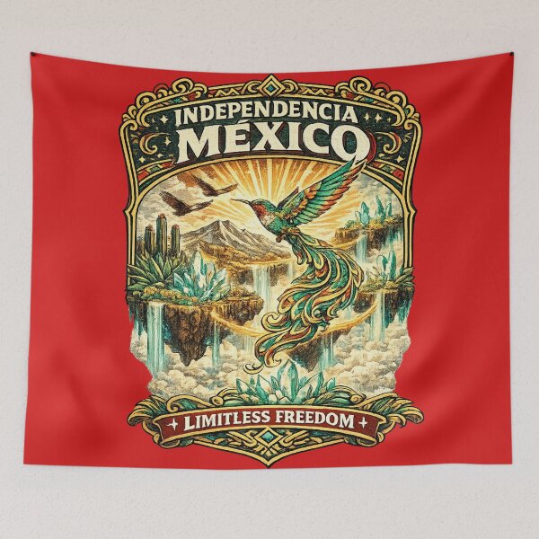 Item preview, Independencia Mexico Limitless Freedom Fantasy Hummingbird Vintage  designed and sold by irfanshikh.
