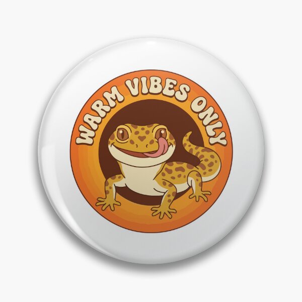 Item preview, Warm Vibes Only Groovy Leopard Gecko Retro Art designed and sold by Arc2020.
