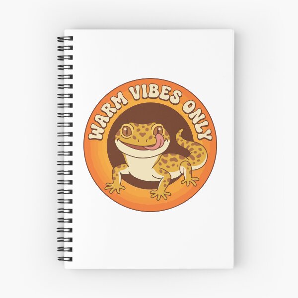 Item preview, Warm Vibes Only Groovy Leopard Gecko Retro Art designed and sold by Arc2020.