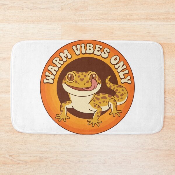 Item preview, Warm Vibes Only Groovy Leopard Gecko Retro Art designed and sold by Arc2020.