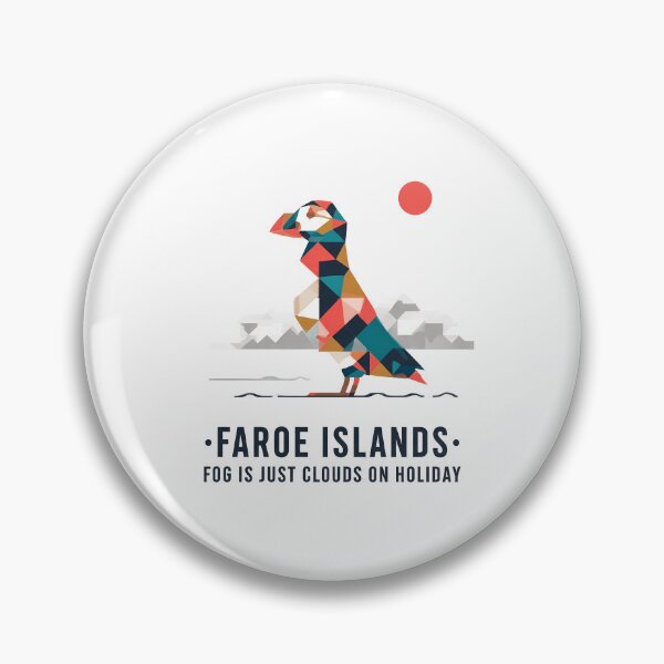 Item preview, Faroe Islands Puffin Travel Souvenir - Nordic Bird & Mountain Art designed and sold by OzzFrequency.