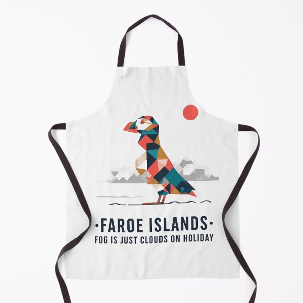 Item preview, Faroe Islands Puffin Travel Souvenir - Nordic Bird & Mountain Art designed and sold by OzzFrequency.