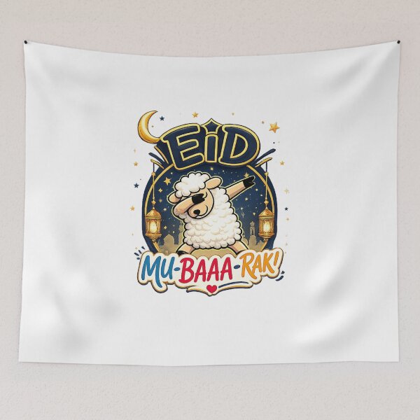 Item preview, Happy Eid Al Adha Mubarak Kids Muslim Cute Sheep Tee Holiday designed and sold by Haungatem66.