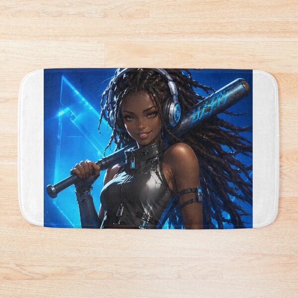 Item preview, Electric Blue: Cyberpunk Rebel Girl designed and sold by wilnickvisuals.