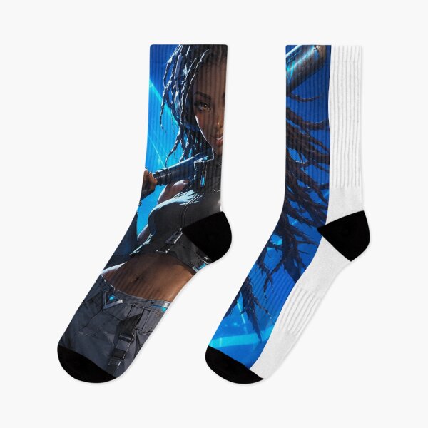 Item preview, Electric Blue: Cyberpunk Rebel Girl designed and sold by wilnickvisuals.