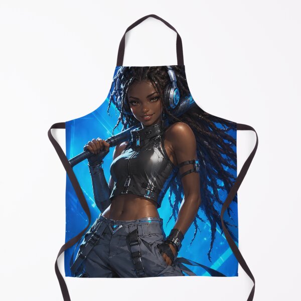 Item preview, Electric Blue: Cyberpunk Rebel Girl designed and sold by wilnickvisuals.