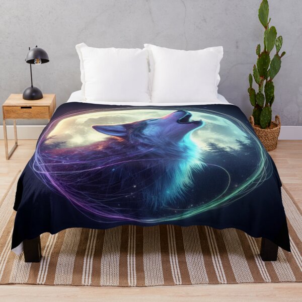 Item preview, Wolf hawling in the night designed and sold by JALNERVION SHOP.
