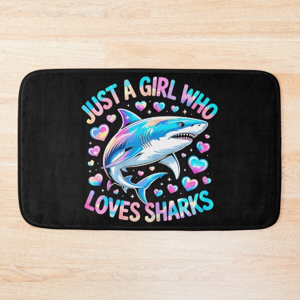 Item preview, Just A Girl Who Loves Sharks Marine Animal Woman Ocean Life designed and sold by DanielVantiOAL.