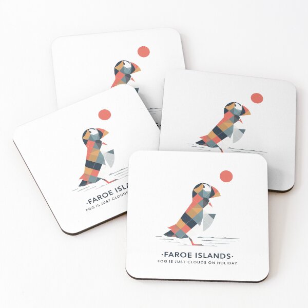 Item preview, Faroe Islands Puffin Travel Souvenir - Nordic Bird & Mountain Art designed and sold by OzzFrequency.