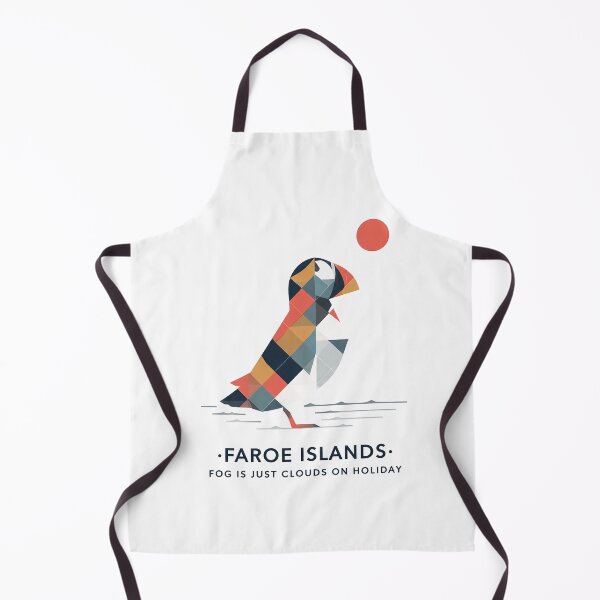 Item preview, Faroe Islands Puffin Travel Souvenir - Nordic Bird & Mountain Art designed and sold by OzzFrequency.