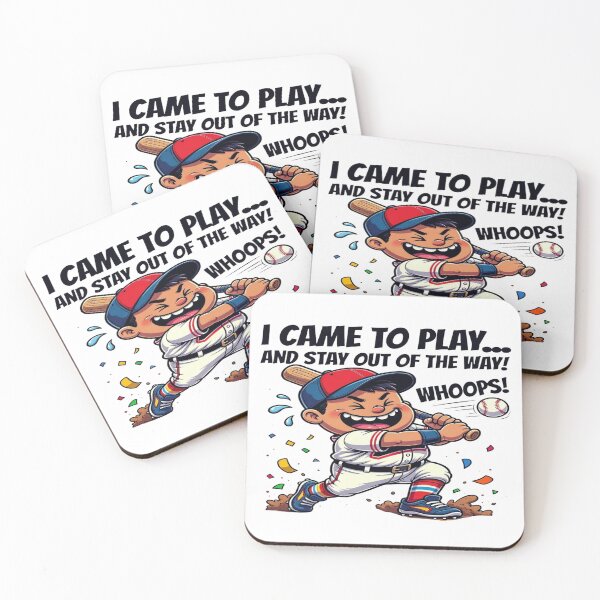 Item preview, I Came to Play and Stay Out of the Way! Whoops! Funny Baseball T-Shirt | Cute Cartoon Baseball Player | Baseball Fan Gift Graphic Tee designed and sold by Sushikidsntod.