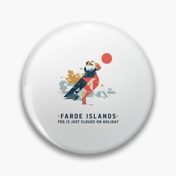 Item preview, Faroe Islands Puffin Travel Souvenir - Nordic Bird & Mountain Art designed and sold by OzzFrequency.