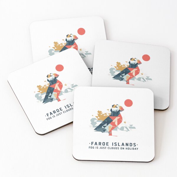 Item preview, Faroe Islands Puffin Travel Souvenir - Nordic Bird & Mountain Art designed and sold by OzzFrequency.