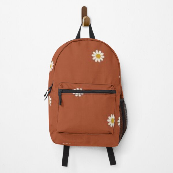 Item preview, Boho Daisy Pattern Retro Terracotta Floral Cute White Flowers designed and sold by LYAN-STORE.