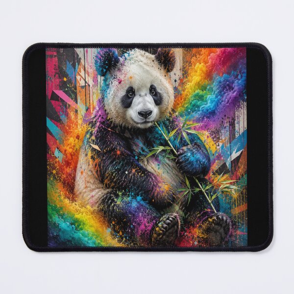 Item preview, Rainbow Panda - Urban Color Explosion designed and sold by Personiq Kaleido.