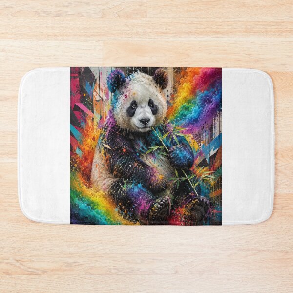 Item preview, Rainbow Panda - Urban Color Explosion designed and sold by Personiq Kaleido.