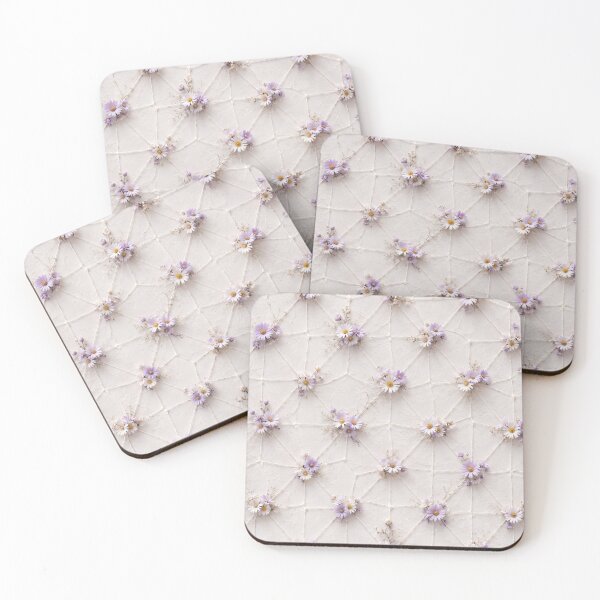 Item preview, Tiny Lavender Mesh Floral Pattern designed and sold by IntelliMindDesigns.