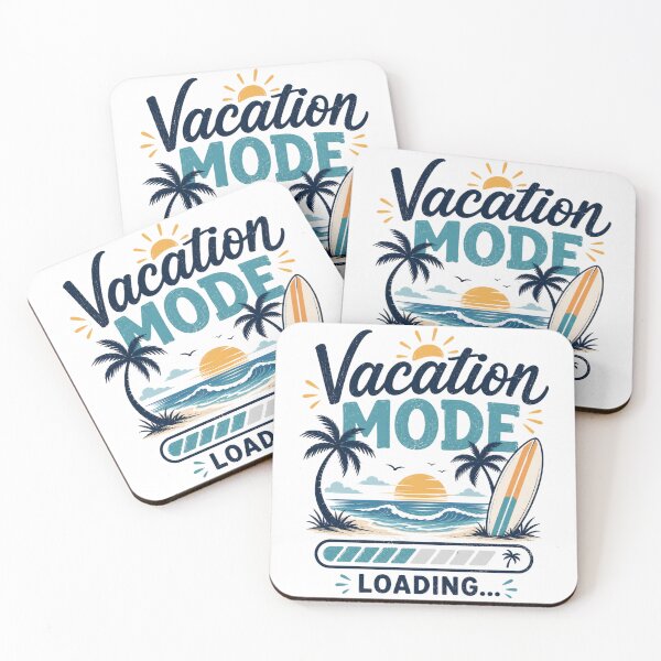 Item preview, Vacation Mode Loading T-Shirt – Funny Summer Beach Retro Sunset Graphic Tee designed and sold by Artimax-Studio.