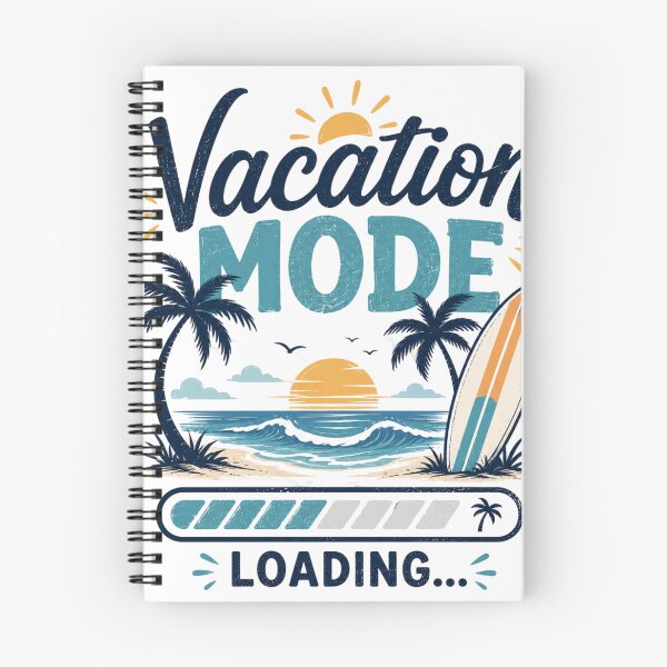 Item preview, Vacation Mode Loading T-Shirt – Funny Summer Beach Retro Sunset Graphic Tee designed and sold by Artimax-Studio.