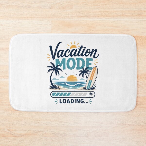 Item preview, Vacation Mode Loading T-Shirt – Funny Summer Beach Retro Sunset Graphic Tee designed and sold by Artimax-Studio.