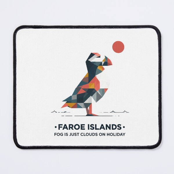 Item preview, Copy of Faroe Islands Puffin Travel Souvenir - Nordic Bird & Mountain Art designed and sold by OzzFrequency.