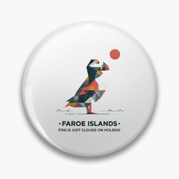 Item preview, Copy of Faroe Islands Puffin Travel Souvenir - Nordic Bird & Mountain Art designed and sold by OzzFrequency.