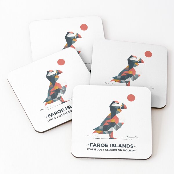 Item preview, Copy of Faroe Islands Puffin Travel Souvenir - Nordic Bird & Mountain Art designed and sold by OzzFrequency.