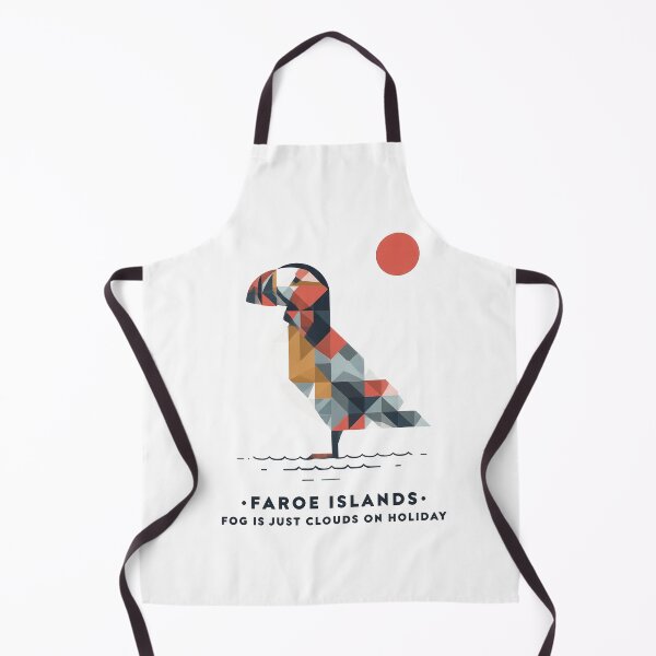 Item preview, Copy of Faroe Islands Puffin Travel Souvenir - Nordic Bird & Mountain Art designed and sold by OzzFrequency.