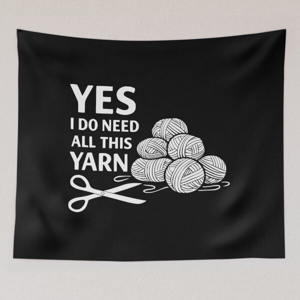 Item preview, knitting funny knitting quote designed and sold by kiakuki.
