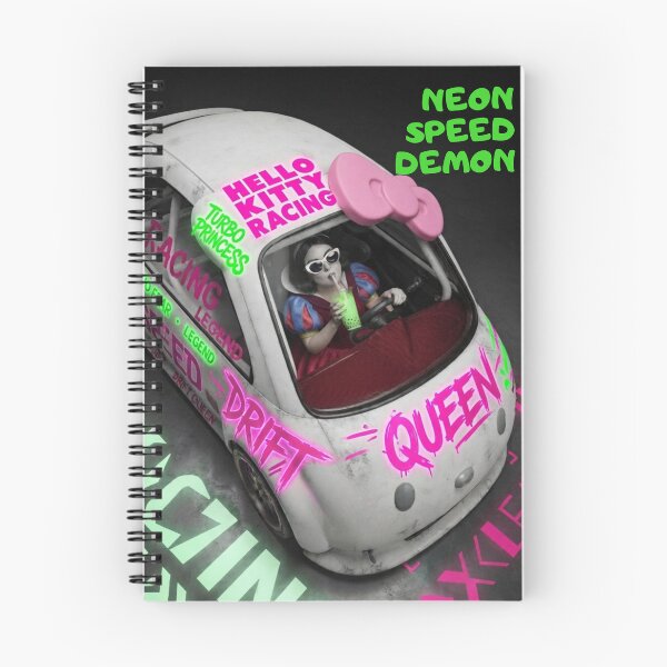 Item preview, Neon Drift: When Cute Hits Maximum Speed designed and sold by Print Fiction.